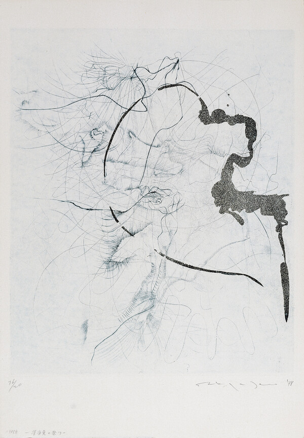 손아유, 무제, 종이에 동판화, 45x31.5cm, 1978