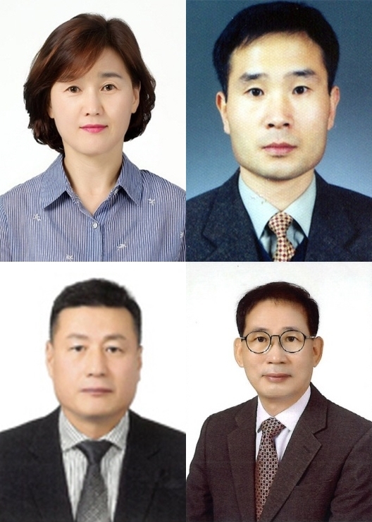 사진 맨 위 왼쪽부터 시계방향으로 고정희 국장, 최준양 국장, 손문국 사무국장, 김진옥 국장.