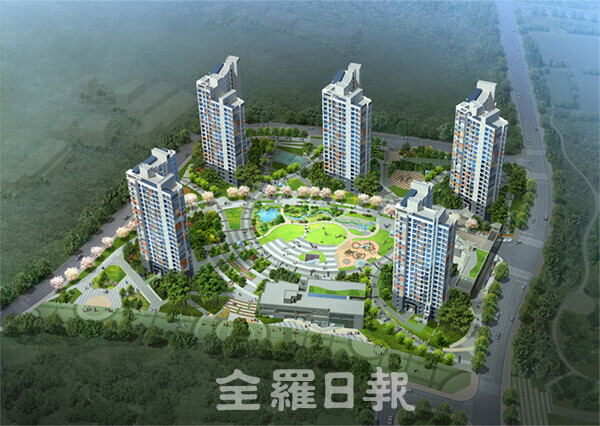 전북개발공사 혁신에코르2단지 조감도.