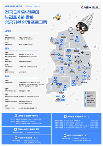 무주군제공= 전국 과학관 천문대 누리호 4차 발사 성공기원 연계 프로그램 포스터