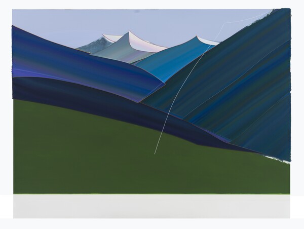 감정의 온도 Temperature of emotions   (SW.Interlaken-20230809)   2025 acrylic on canvas  165.3x121.5cm-